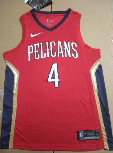 NBA 4 Rougeick New Orleans Pelicans Maillot Rouge